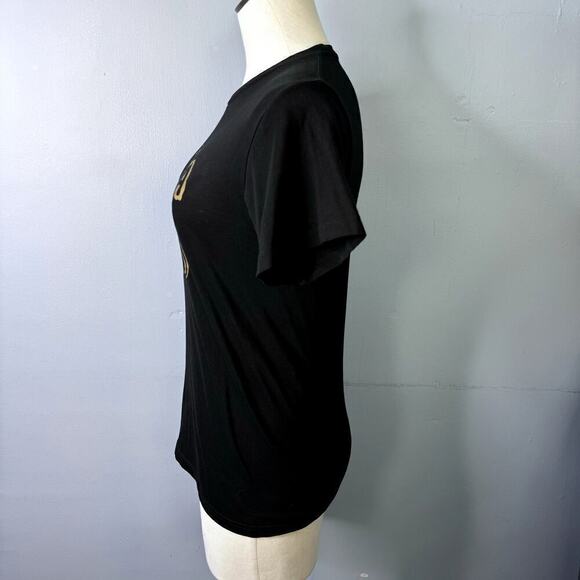 Amoeba Music Limited Edition Gold on Black Logo Graphic Fitted T-Shirt Size XS - Picture 4 of 11